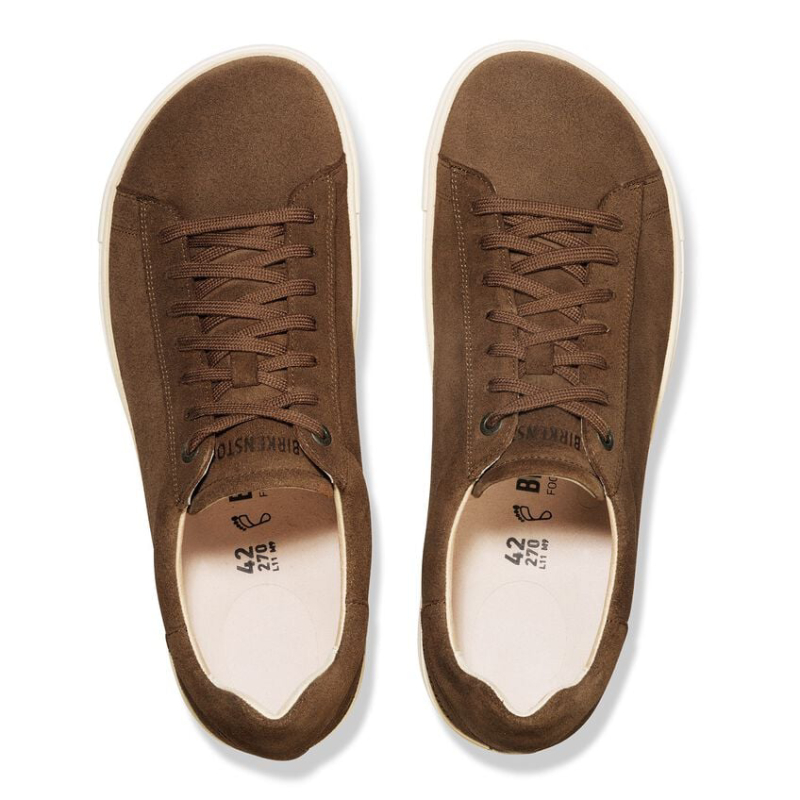 Birkenstock Sneaker Bend Low S Suede Leather 1030195 Dark Tea