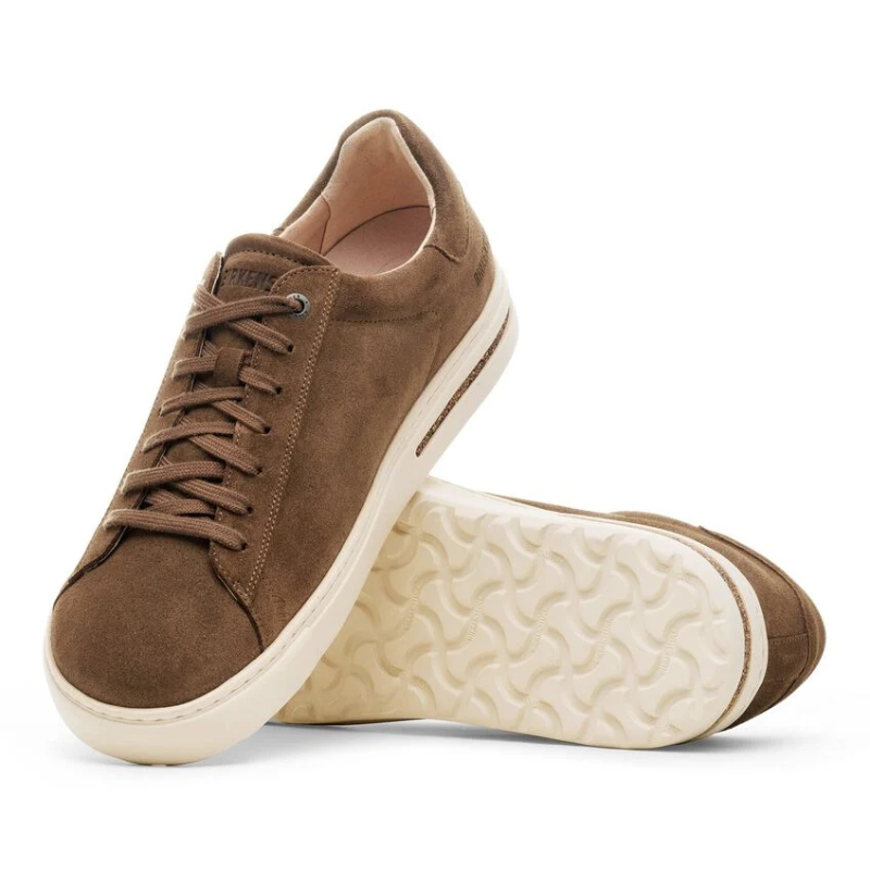 Birkenstock Sneaker Bend Low S Suede Leather 1030195 Dark Tea