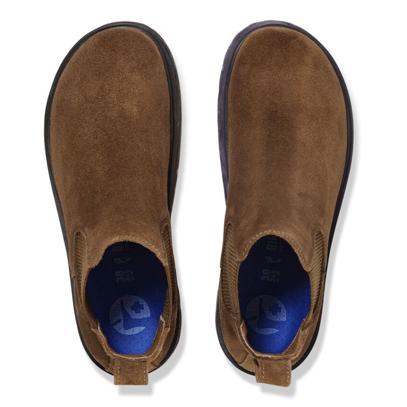 Birkenstock Beetles Highwood Slip On Mid S Suede Leather 1030632 Dark Tea