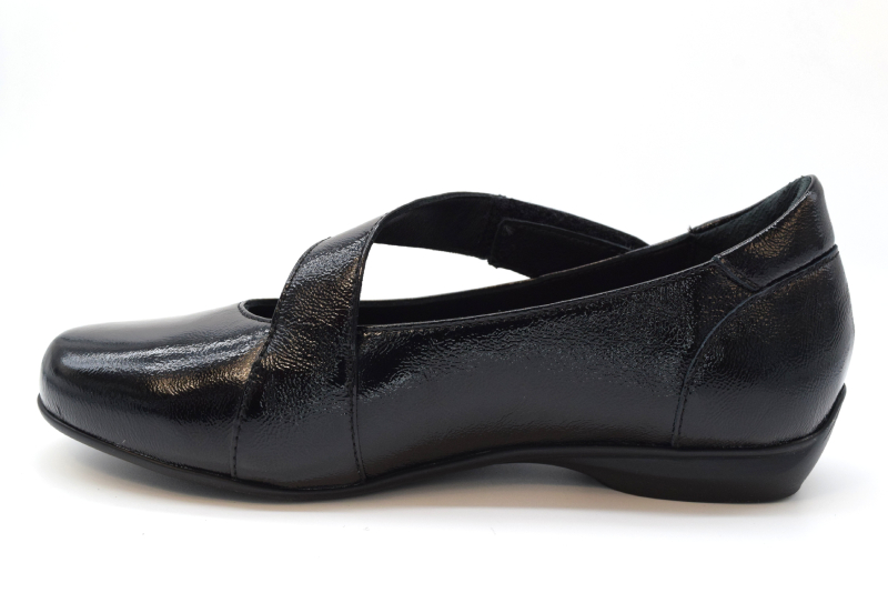Marro Scarpa Ballerina Cinturino Assimmetrico 4019I Naplak Nero