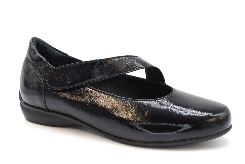 Marro Scarpa Ballerina Cinturino Assimmetrico 4019I Naplak Nero