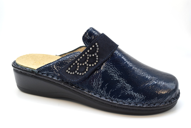 Cinzia Soft Sabot Estraibile Savana Camoscio Con Cinturino IM24281 Blu