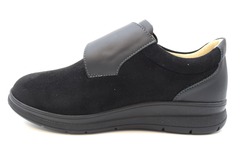 Finncomfort Scarpa Donna   Velcro 50669 Calzata K NEIVA Balena Stretch Buggy Schwarz