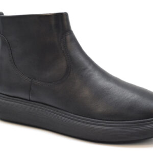 Fitflop IQ Comff Zip Ankle Boots E2Z All Black 090