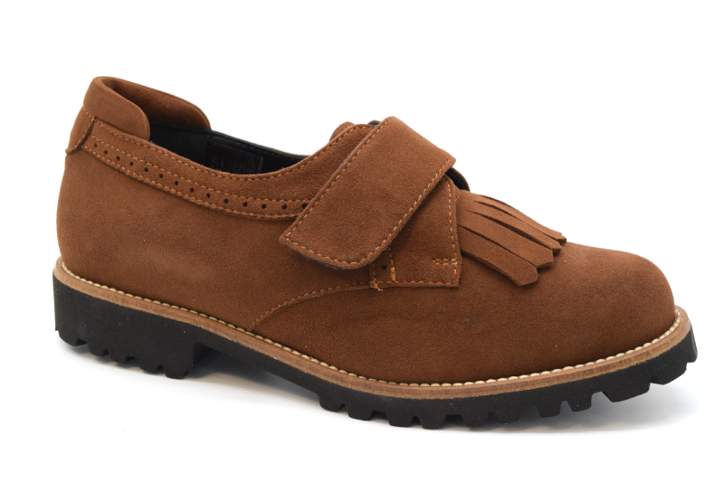 Marro Scarpa Velcro Frangia Guardolo Cuoio 5843 V Cam.76