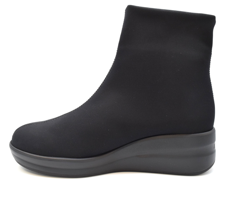 Melluso Stivaletto  zeppa 4 in goretex R25628Z Nicole Nero