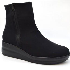 Melluso Stivaletto  zeppa 4 in goretex R25628Z Nicole Nero