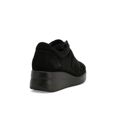 Melluso Scarpa Stringato Fiorato R256562 Camoscio Nero