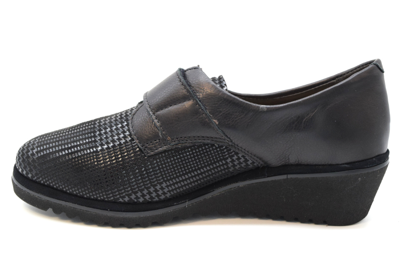 Ziviani Scarpa Donna Elasticizzata 1913 Strong Nero/vitello Nero