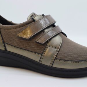 Cinzia Soft Scarpa Estraibile Con Due Velcri Elasticizzata IM54018M Taupe