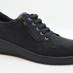 Cinzia Soft Sneakers Estraibile Con Stringa, Cerniera E Zeppa IMB15511273 Nero