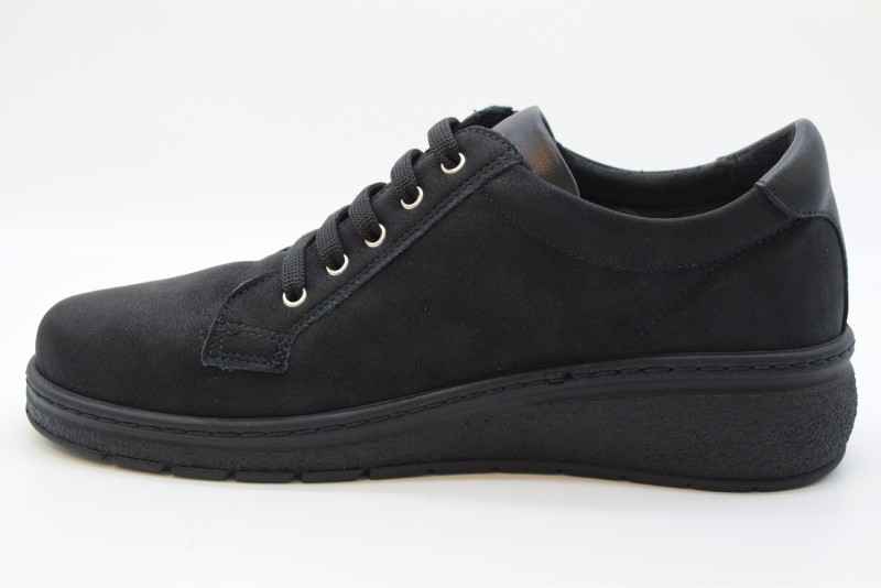 Cinzia Soft Sneakers Estraibile Con Stringa, Cerniera E Zeppa IMB15511273 Nero