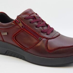 Comfort Sneaker Stringata Con Cerniera 5188-1 Pelle Medoc
