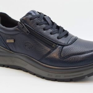 Comfort Sneaker Donna Con Cerniera Rolling Fitness R-5581 Pelle Blue