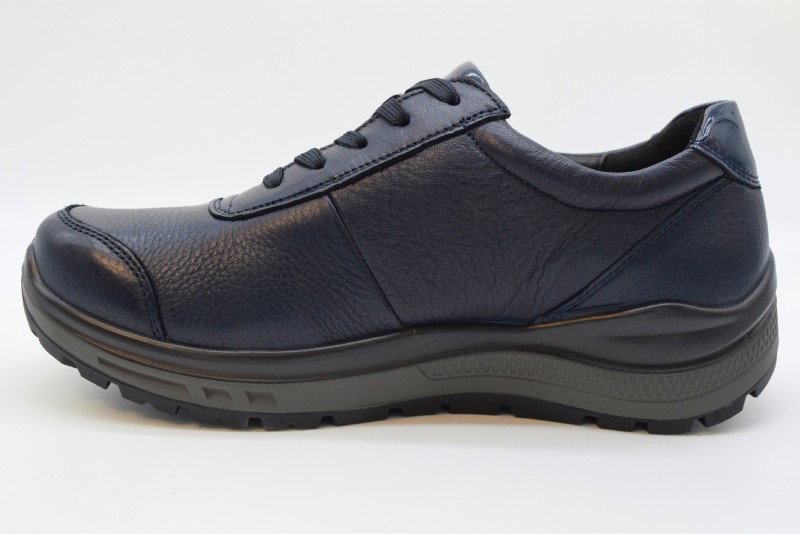 Comfort Sneaker Donna Con Cerniera Rolling Fitness R-5581 Pelle Blue