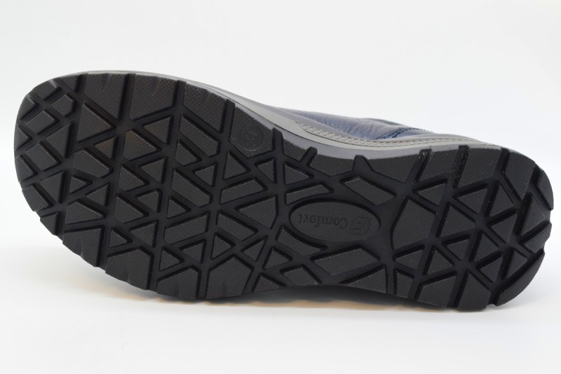 Comfort Sneaker Donna Con Cerniera Rolling Fitness R-5581 Pelle Blue