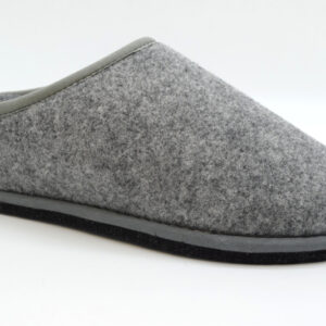 Lowenweiss Pantofola in lana zeppa 4 aperta dietro DIVA -7100 FL Grigio