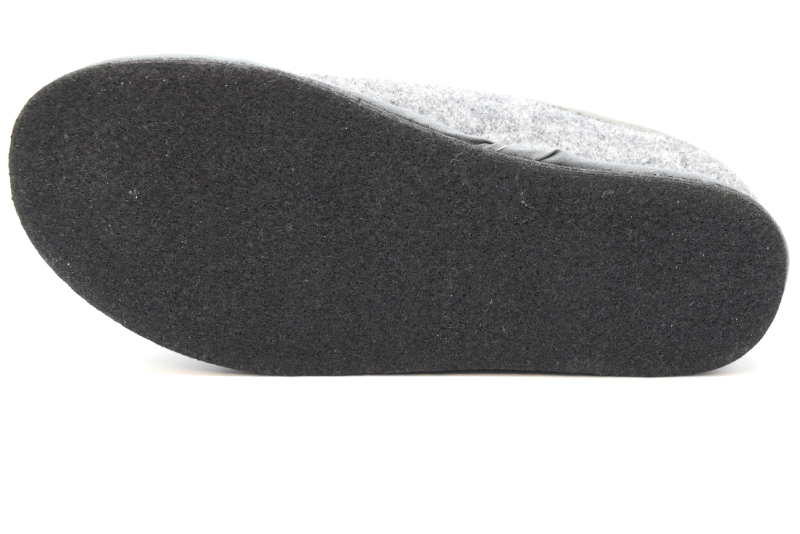 Lowenweiss Pantofola in lana zeppa 4 aperta dietro DIVA -7100 FL Grigio