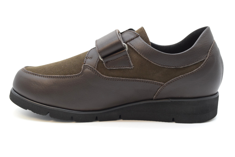 Tomasi Scarpa velcro con calzata ortho 10 TAMARA I Vitello Cacao Camoscio Cacao