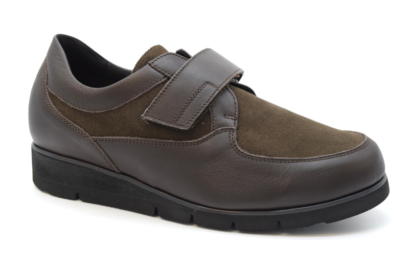 Tomasi Scarpa velcro con calzata ortho 10 TAMARA I Vitello Cacao Camoscio Cacao
