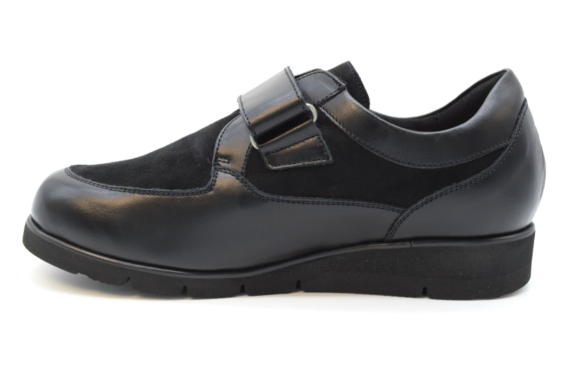 Tomasi Scarpa Velcro Con Calzata Ortho 10 TAMARA I Vitello Nero Camoscio Nero