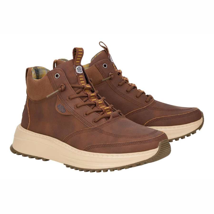 Hey Dude Polacchino Slip-ins In Pelle E Camoscio TAHOE CLASSIC MIX Brown