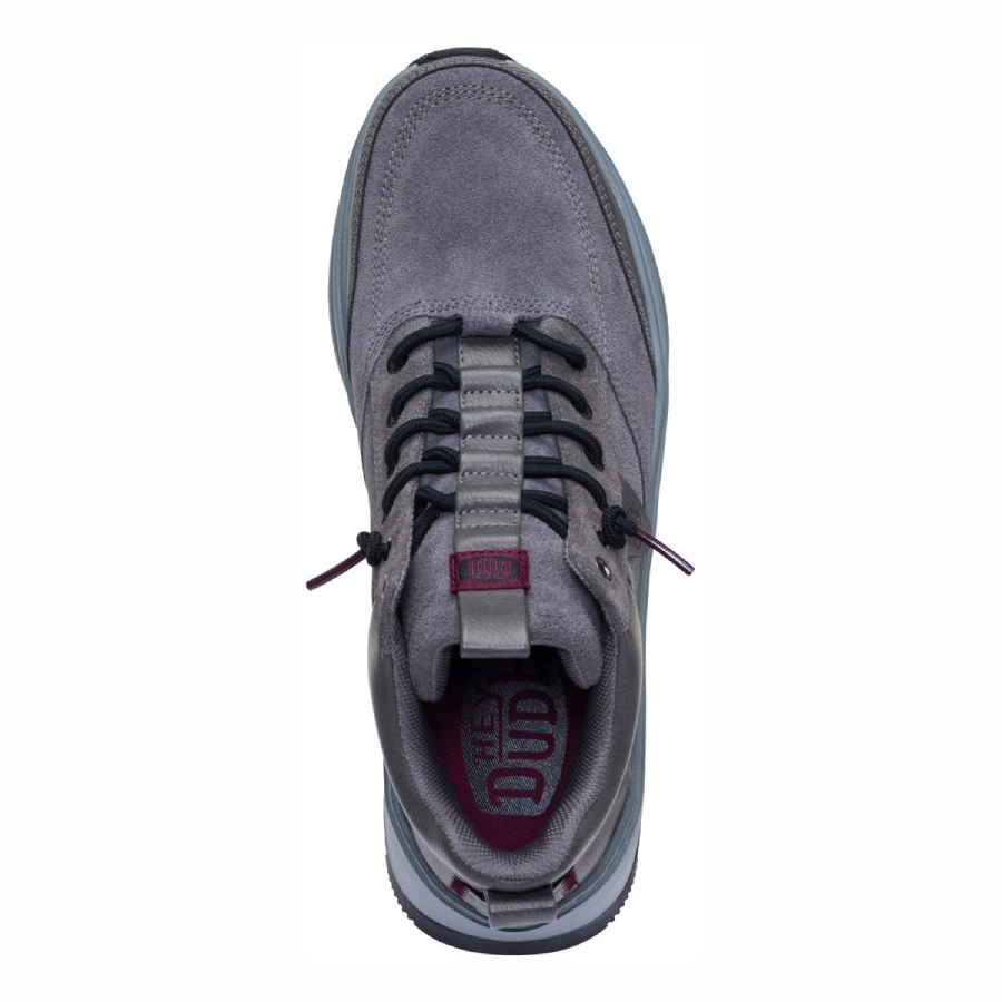 Hey Dude Polacchino Slip-ins In Pelle E Camoscio TAHOE CLASSIC MIX Granite Grey