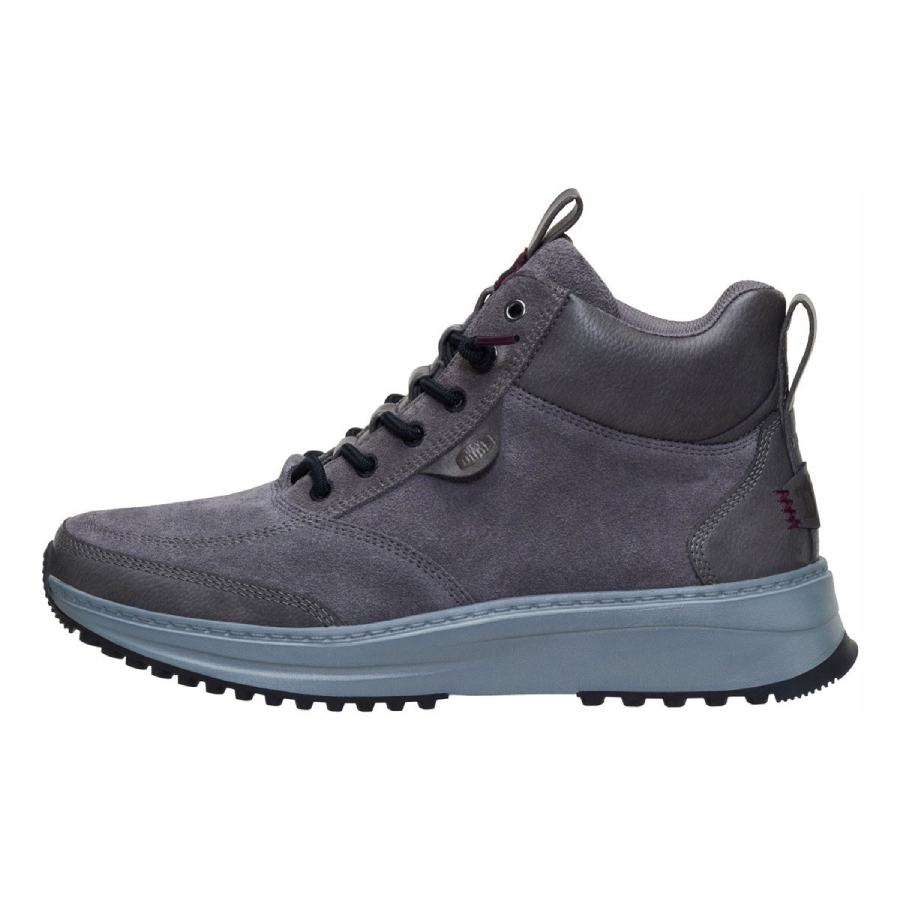 Hey Dude Polacchino Slip-ins In Pelle E Camoscio TAHOE CLASSIC MIX Granite Grey
