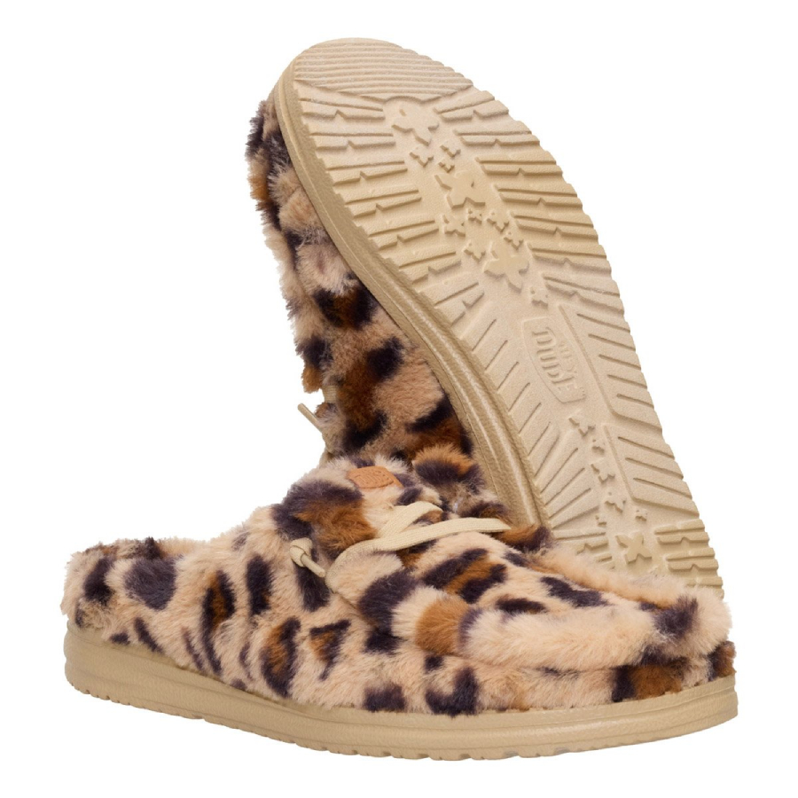 Hey Dude Sabot Estraibile Con Pelliccia WENDY SLIPPER LEO FU Tan/multi