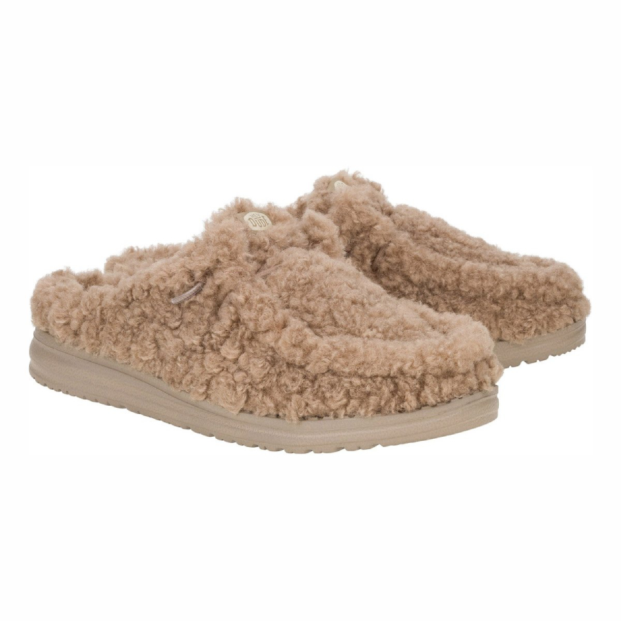 Hey Dude Sabot Estraibile Con Pelliccia WENDY SLIPPER Timber Wolf