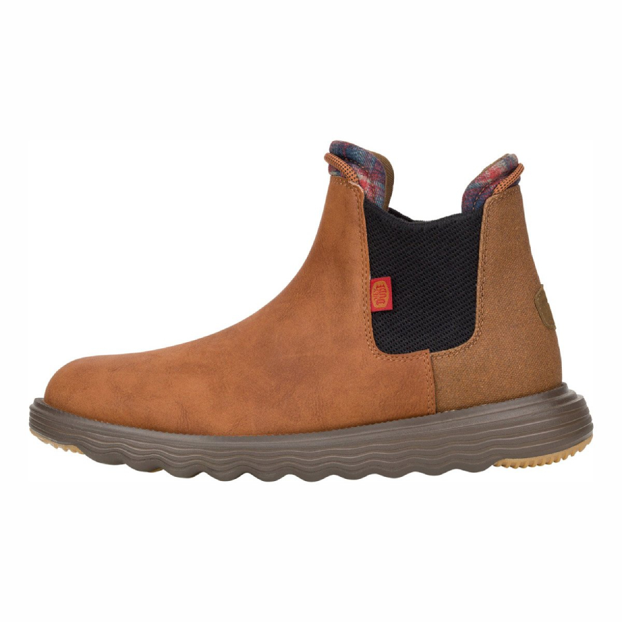 Hey Dude Beetles Uomo Con Due Elastici BRANSON CLASSIC Cognac