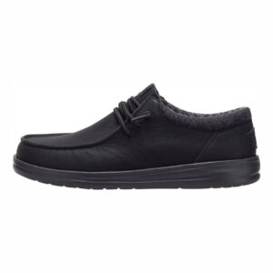 Hey Dude Espadrillas Due Buchi Uomo In Pelle PAUL CLASSIC Black