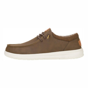 Hey Dude Espadrillas Due Buchi Uomo In Pelle PAUL CLASSIC Brown