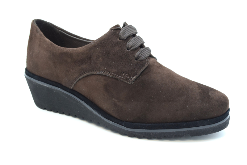 Ziviani Scarpa donna 3 buchi 1933 Camoscio T.moro