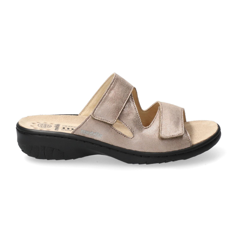 Mephisto Ciabatta Mobils doppio velcro zeppa 30 geva Artesia 8118 Light Taupe