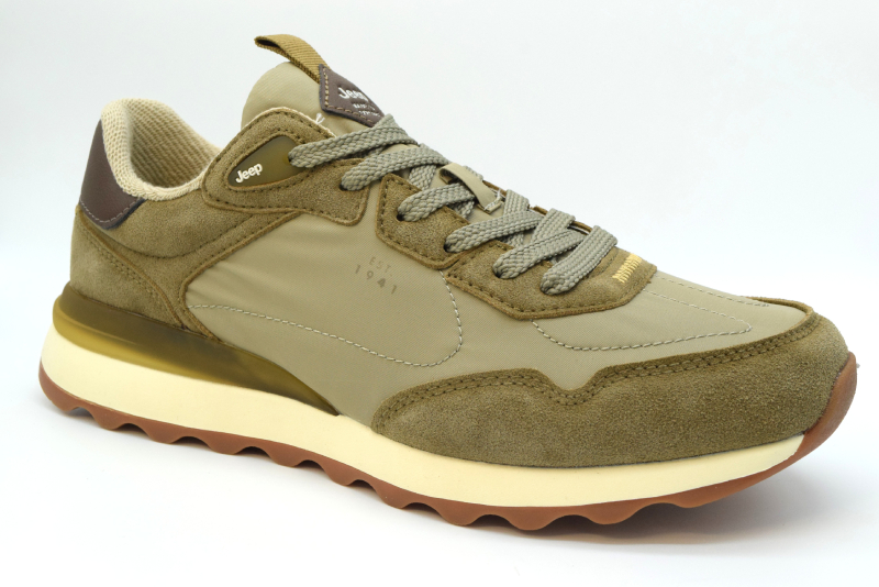 Jeep Sneakers stringata tela JARA JM61020A 036 Khaki