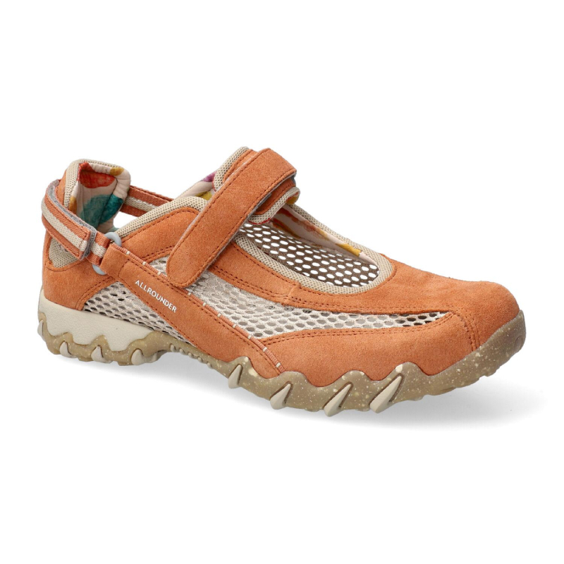 Allrounder Baby Tecnica Sportiva Forata NIRO C.suede 23/o Mesh 12 Caramello/lamb