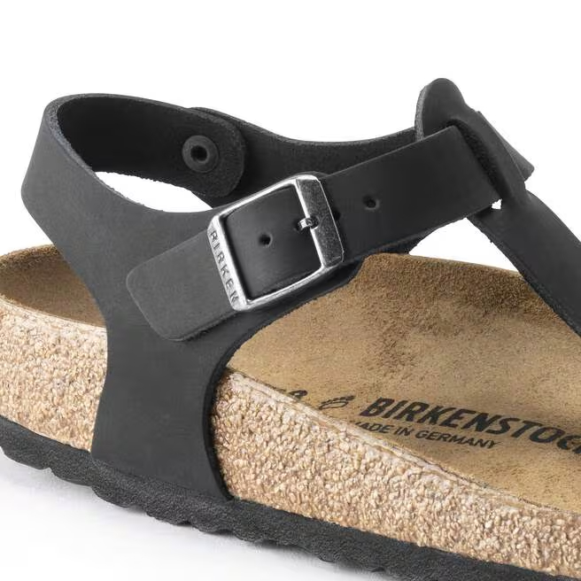 Birkenstock Sandalo Kairo Oiled Leather 147111 Black