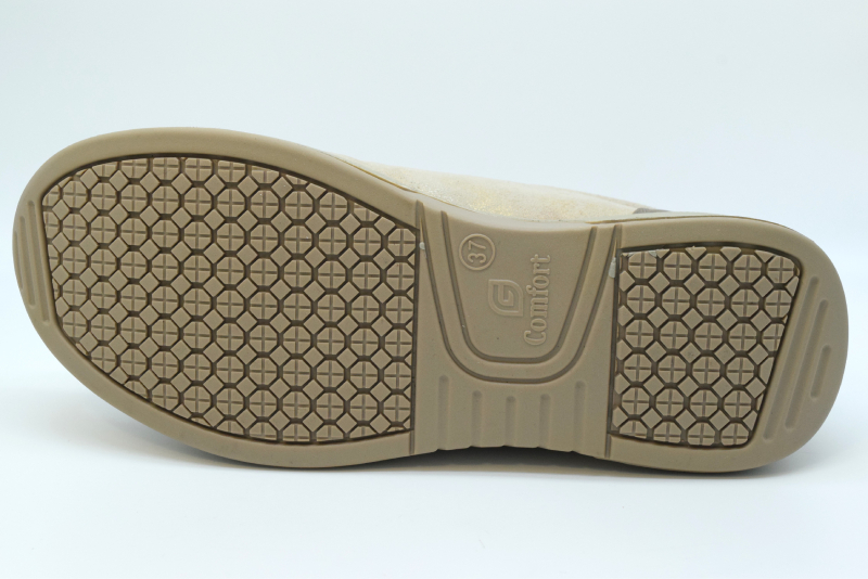 Comfort Sneaker stringata con cerniera 5188-2 Taupe Combi