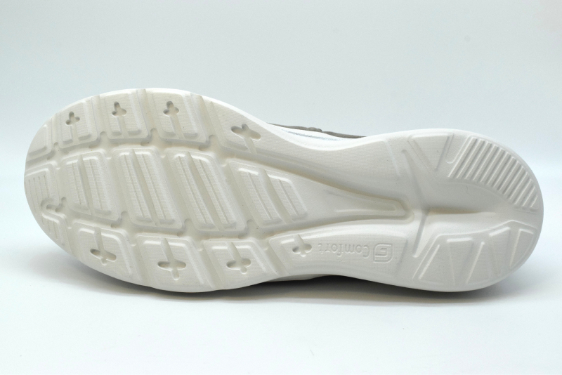 Comfort Mocassino forato sfoderato elastico collo S-58974 Grau Grey