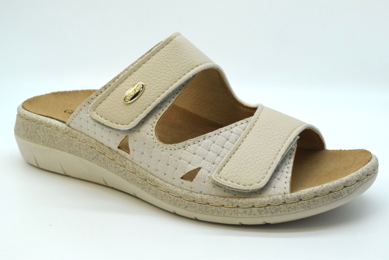 Grunland Ciabatta Dasa 2 velcri estraibile CE0777 S.beige