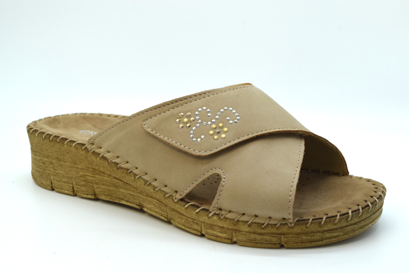 Grunland Ciabatta Palo fasce incrociate CI3099 S.taupe
