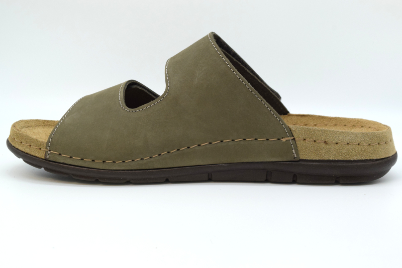 Grunland Ciabatta Uomo Siro 2 velcri CI3126 P.oliva