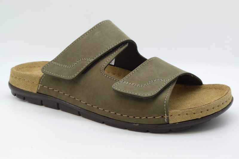 Grunland Ciabatta Uomo Siro 2 velcri CI3126 P.oliva