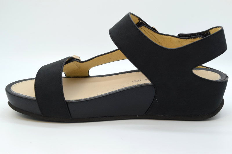 Grunland Sandalo 2 velcri Dira zeppa 40 SA1996 S.nero