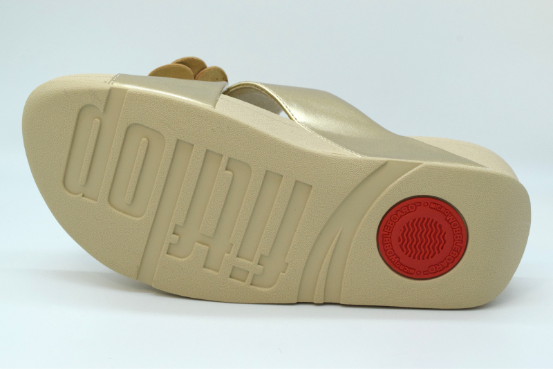 Fitflop Lulu Cross Slide Ciabatta Incrocio Applicazione A4M Platino 675