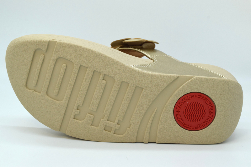 Fitflop Lulu Toe Post Infradito Fiori Applicati A4N Platino 675