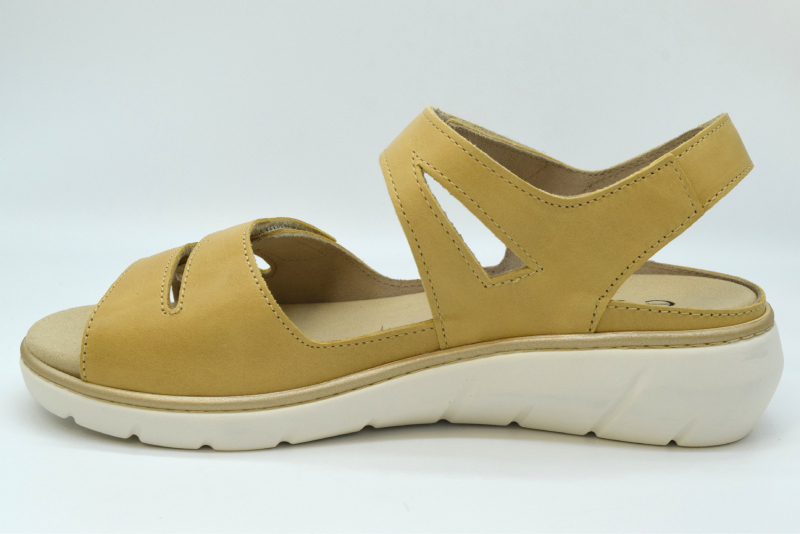 Tomasi Sandalo con due fasce a velcro fondo italia NUOVO EKELA Talco Giallo