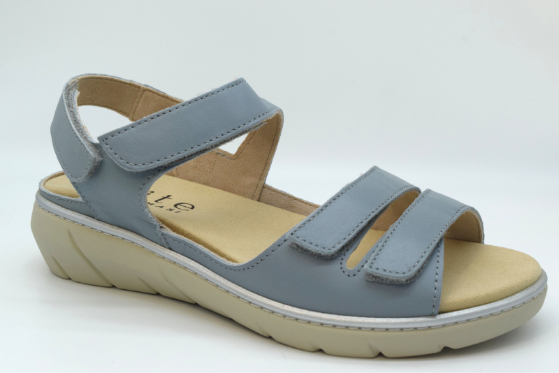 Tomasi Sandalo con due fasce a velcro fondo italia NUOVO EKELA Talco Pioggia