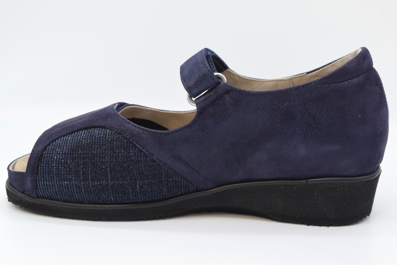 Tomasi Sandalo chiuso dietro forma ortho max LUMINOSA Chanel Blu Galassia Elast Blu
